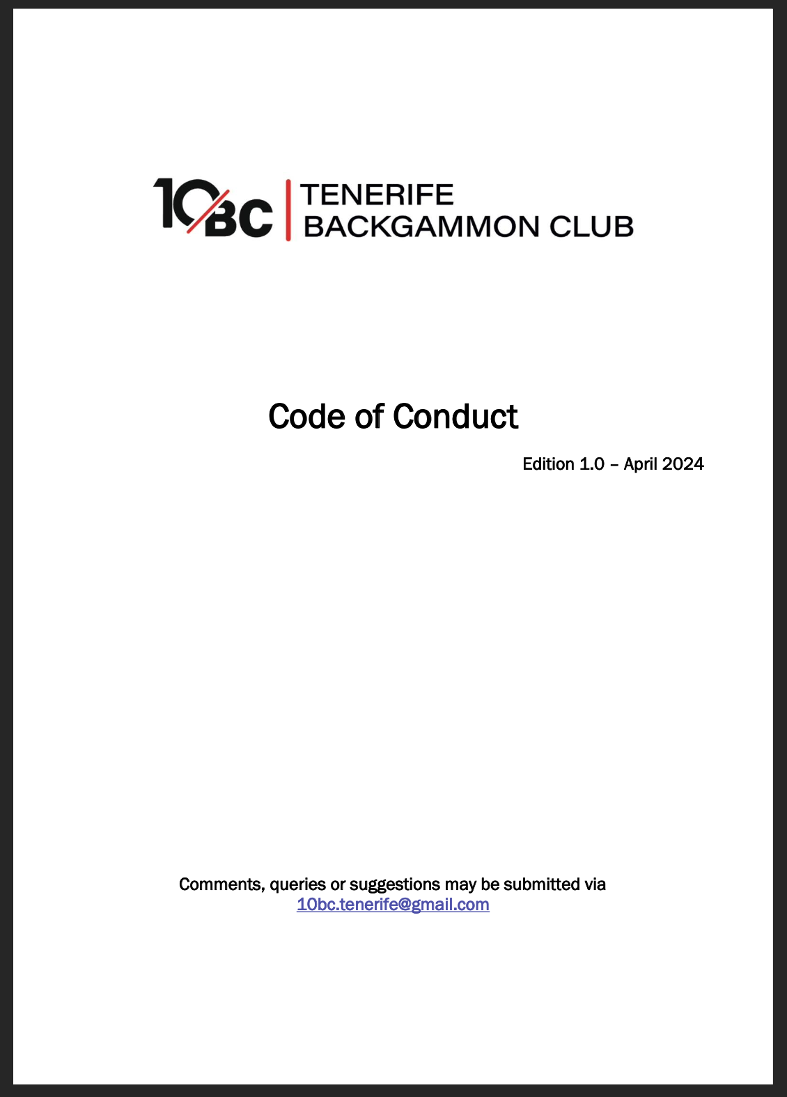 Code of Conduct
